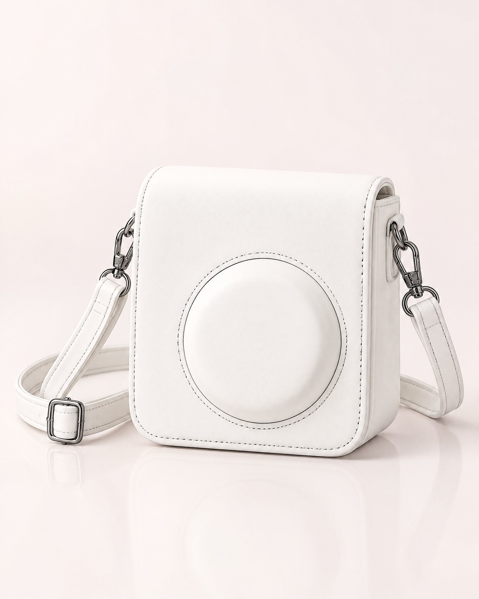 Camera Case, Milk White, front view
